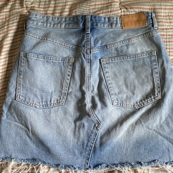 High waist button front mini skirt - Picture 3 of 7